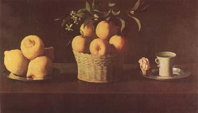 Francisco de Zurbaran Still Life with Lemons,Oranges and Rose (mk08)